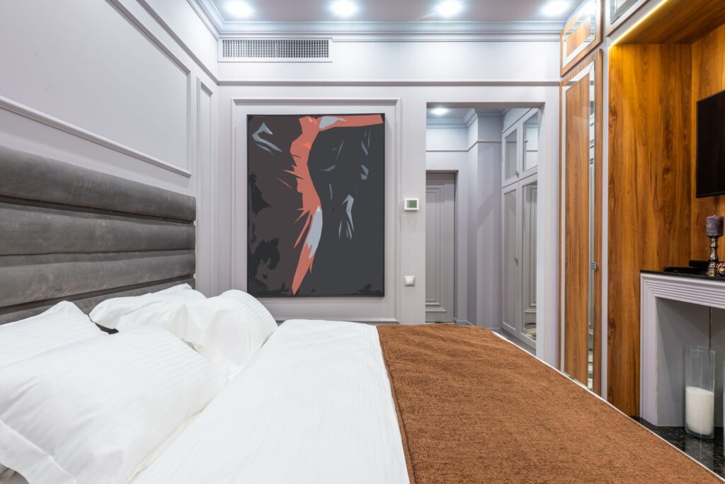 Habitación de hotel elegante para upgrade de categoría